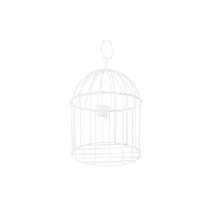 Party Deco Cage a Oiseau decorative Blanche - 24cm
