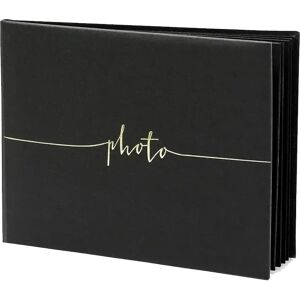 Party Deco Album photo noir format paysage inscription dore