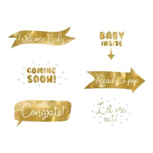 Party Deco Photo Props Baby Shower Or 6 pieces