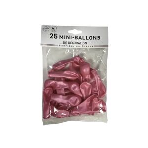 ballonpub MINI BALLONS METALLIQUE ROSE (lots de 25)