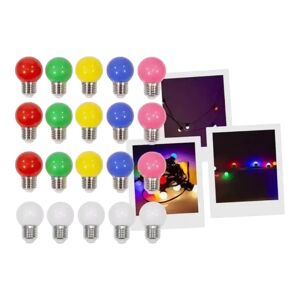 PACK 20 AMPOULES LED MULTICOLORE