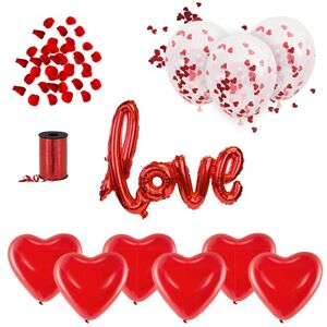 Party Deco PACK SAINT-VALENTIN LOVE ROUGE