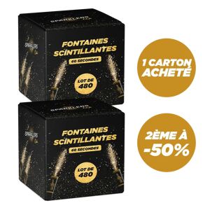 Sparklers Club 960 FONTAINES - 1 CARTON ACHETÉ, LE 2eme a -50%