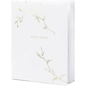 Party Deco Livre d'or mariage blanc 22 pages