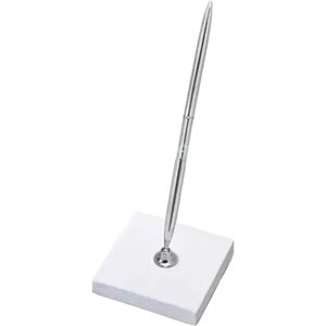 Party Deco Porte stylo blanc & stylo argent