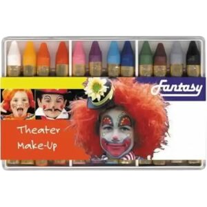 Party Pro Boîte de 12 Crayons Gras Pour Maquillage Enfant