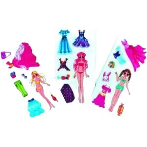 PARTY PRO Lot de 6 autocollants filles