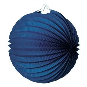 Party Pro Lampion boule de papier rond bleu marine 20cm