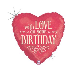 Grabo Ballon Coeur With Love on Your Birthday 45cm