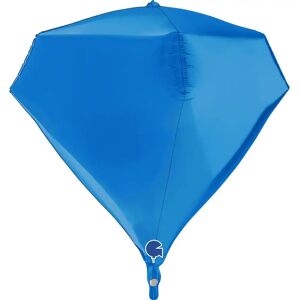 Grabo Ballon Helium Diamant Bleu 4D 45cm