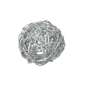 Assortiment de boules en ROTIN Argent -10 pieces / 3 tailles