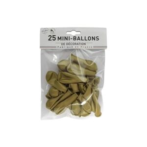 MINI BALLONS OR (lots de 25)