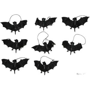 LP Lot de 8 Chauve-souris halloween - 8cm