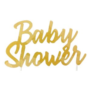 STC PRO Decoration pour Gateau Baby Shower Dore 