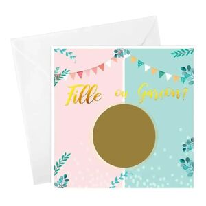 STC PRO 6 Cartes a gratter Revelation Fille ou Garcon - FILLE