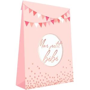 STC PRO Pochette Cadeau Rose Mon petit Bebe - lot de 6