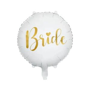 Party Deco Ballon en Aluminium - Bride Blanc - 45cm