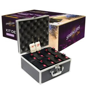 Sparklers Club Kit de tir 8 stations + 2 telecommandes pour jets de scene