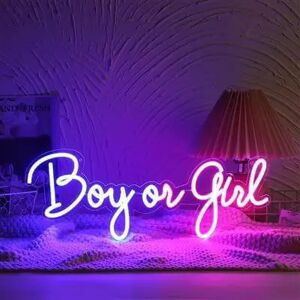 Lumiere Neon Gender Reveal Boy or Girl