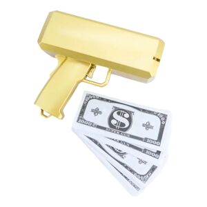 Pistolet a Billets - Couleur or - 100 Faux Billets Inclus