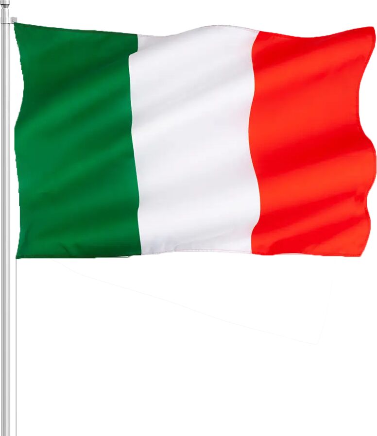 LP Drapeau Italie 30x45cm avec baguette