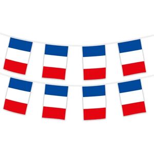 CDA Guirlande Drapeau France - 8 fanions - 5metres - 20x30cm