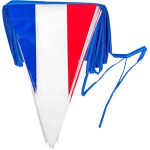 GUIRLANDE FANIONS PLASTIQUE FRANCE -BLEU BLANC ROUGE - 30x20