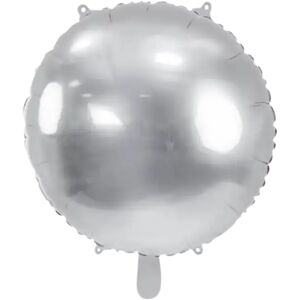 party deco Ballon Rond Metallique effet Miroir - Argent - 45cm