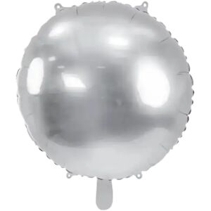 party deco Ballon Rond Metallique effet Miroir - Argent - 80cm