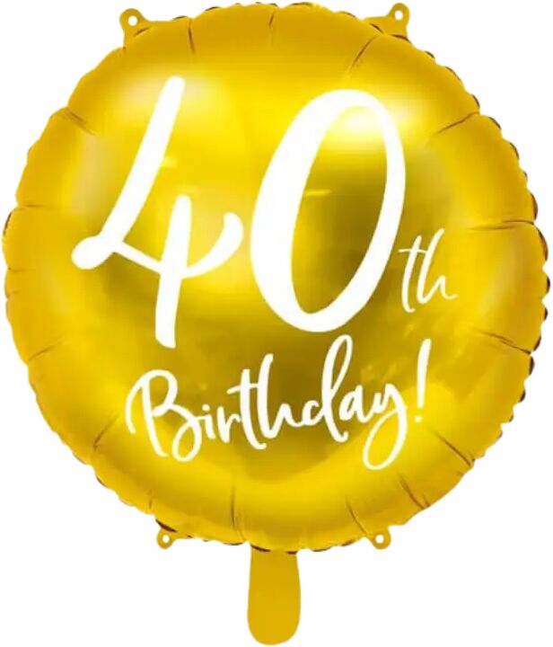 Party Deco Ballon 40th Birthday Or ø45cm