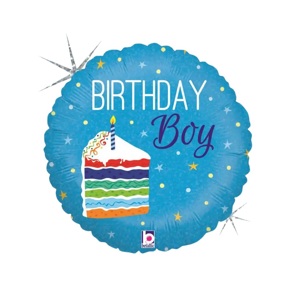 Grabo Ballon Birthday Boy bleu ø45cm