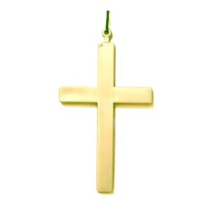 Linder Collier croix en plastique doree 22cm