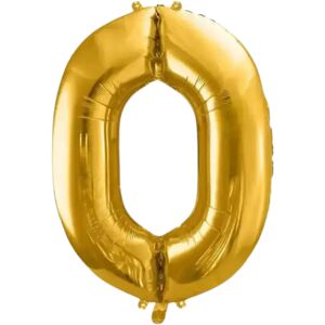 party deco Ballon chiffre 0 Or (gold) 86cm