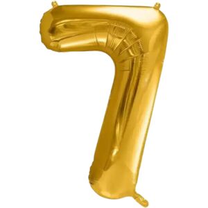 party deco Ballon chiffre 7 Or (gold) 86cm