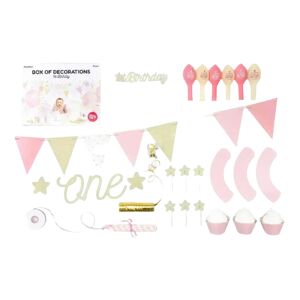 Party Deco Kit decoration 1er anniversaire or