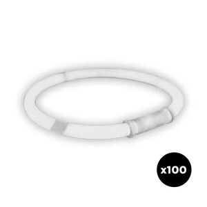 PARTY PRO Bracelet Fluo Blanc - Lot de 100