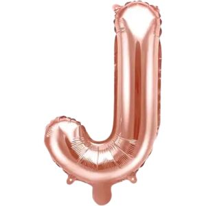 Party Deco Ballon Lettre J Or Rose - 35cm