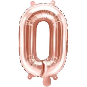 Party Deco Ballon Lettre O Or Rose - 35cm