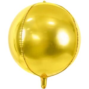 party deco Ballon rond Or metallique en Mylar 40cm