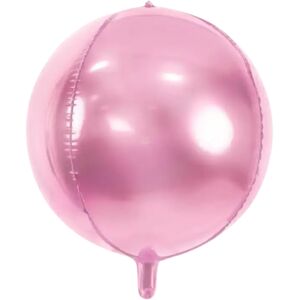 party deco Ballon rond Rose metallique en Mylar 40cm