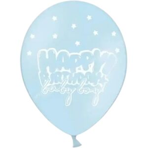 Party Deco Lot de 10 Ballons HAPPY BIRTHDAY BABY BOY Bleus