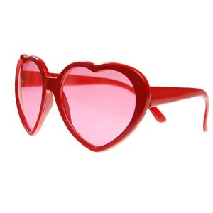 Party Deco Lunettes Rouges Forme Coeur