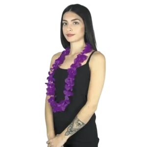 PARTY PRO Collier Hawaïen a Fleurs Violet
