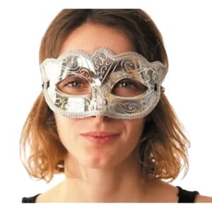 Party Pro Masque Venitien Burlesque Argent