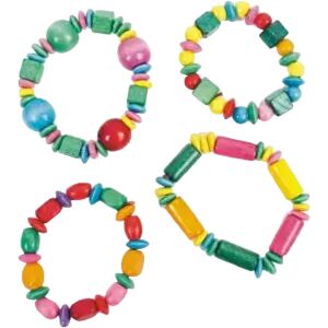 PARTY PRO Bracelet en bois multicolore