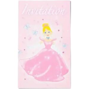 Party Pro Lot de 6 invitations PRINCESSE