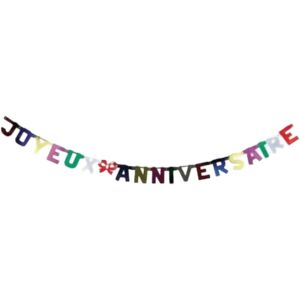 Party Pro Guirlande Joyeux Anniversaire Geante Hologramme 350cm