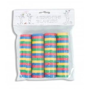 Party Pro Serpentins Multicolore 18 Lanceurs X4