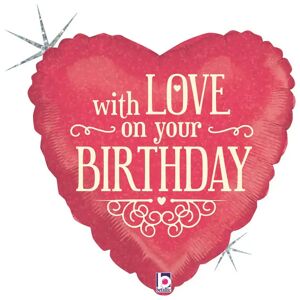 Grabo Ballon Coeur With Love on Your Birthday 45cm