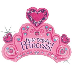 Grabo Ballon Couronne Happy Birthday Princess 86cm